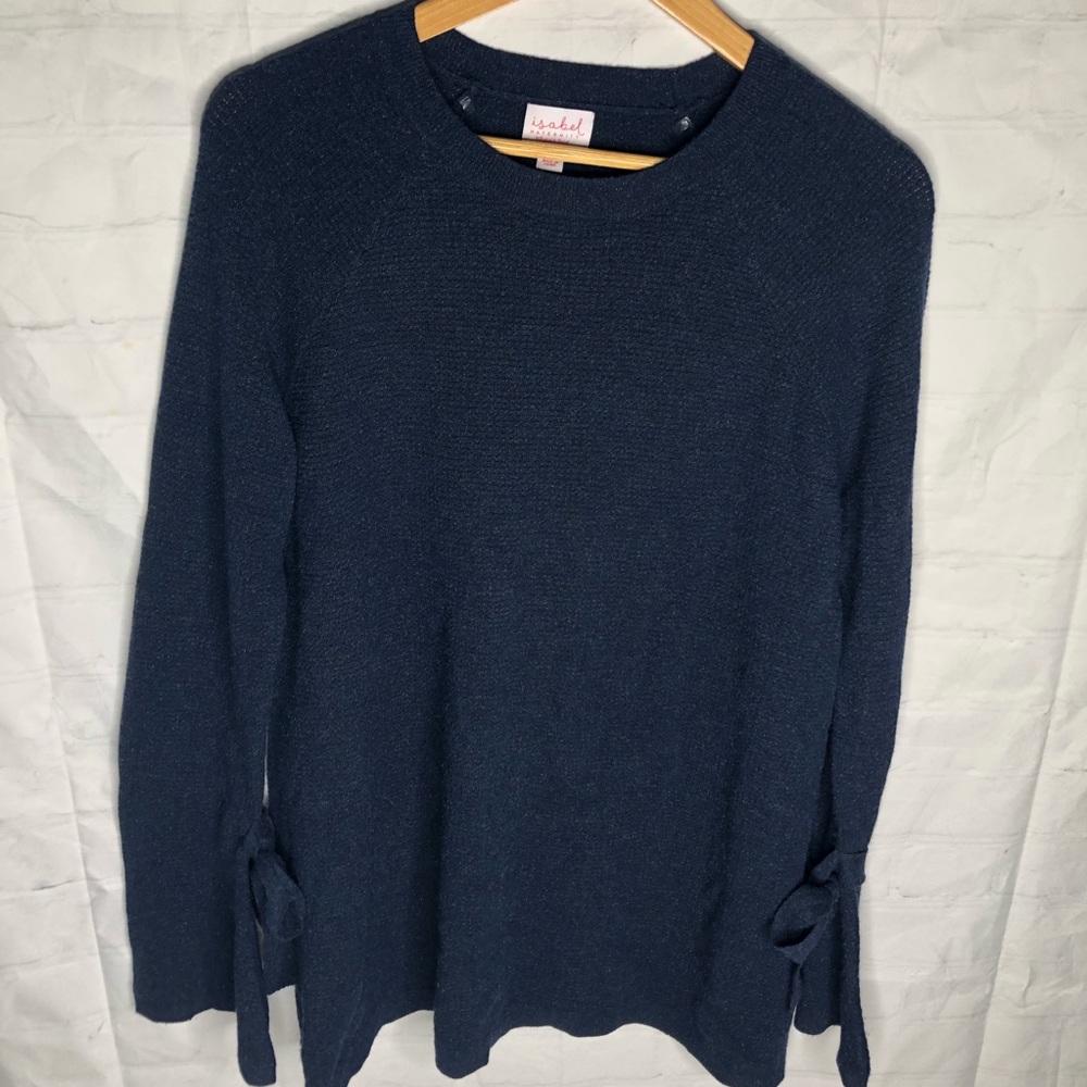 Ingrid & Isabel Womens Maternity Tunic Sweater Blue Size Large
